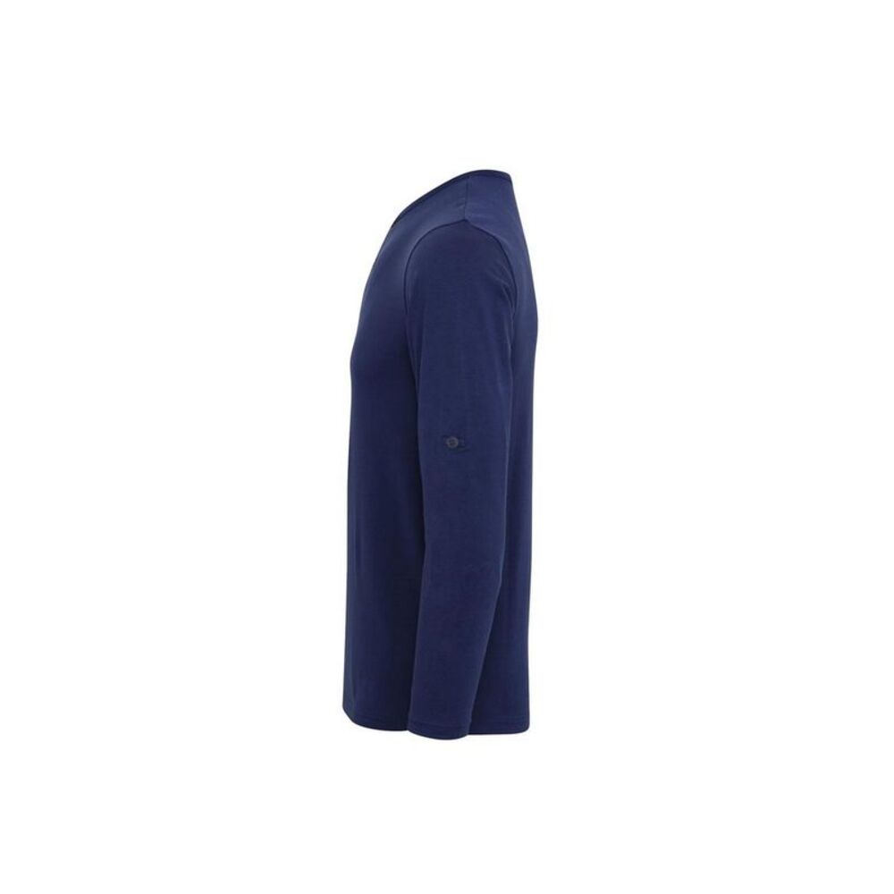Premier Mens Long John Roll Sleeve T-Shirt / Indigo - Picture 3 of 4